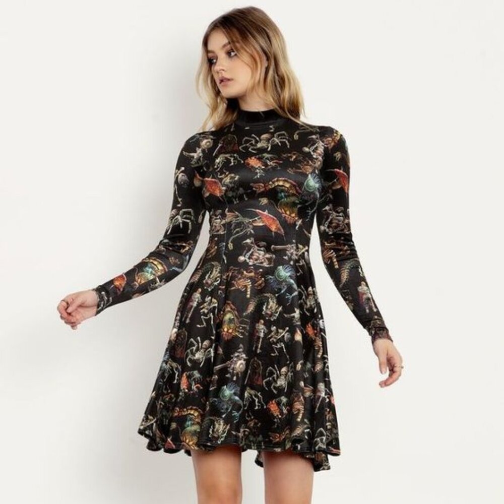 Blackmilk Legend of Zelda Enemies Velvet Longline Dress